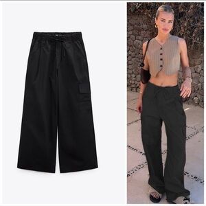 NWT Zara full length pants black